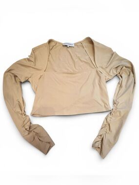 WeWoreWhat Tops Long-Sleeve Shirt Square-Neck Size Large